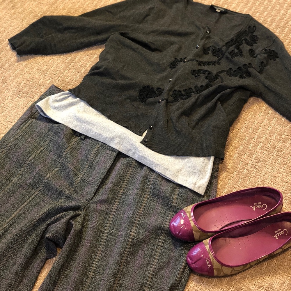 Lane Bryant Sophia plaid trousers